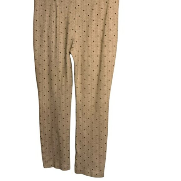 Chico's Ladies Pants Brn/Blk Polka Dot SZ=6 Stretch Waist Inseam=27 Rayon Blend - Picture 3 of 4